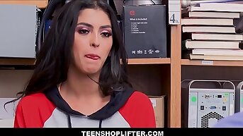 Hot Brunette Latina Teen Sophia Leone Caught Shoplifting Candy Has Sex With Officer For Not much Cops And Jail